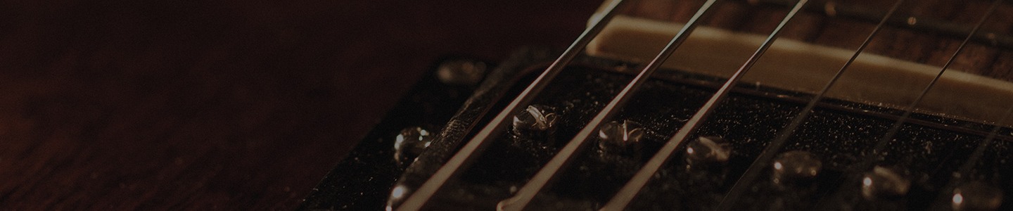 Various instruments on black background