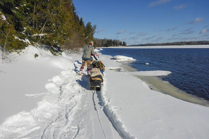 sled river