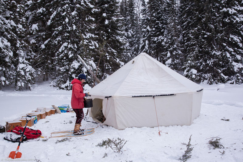 winter trekking tips tent